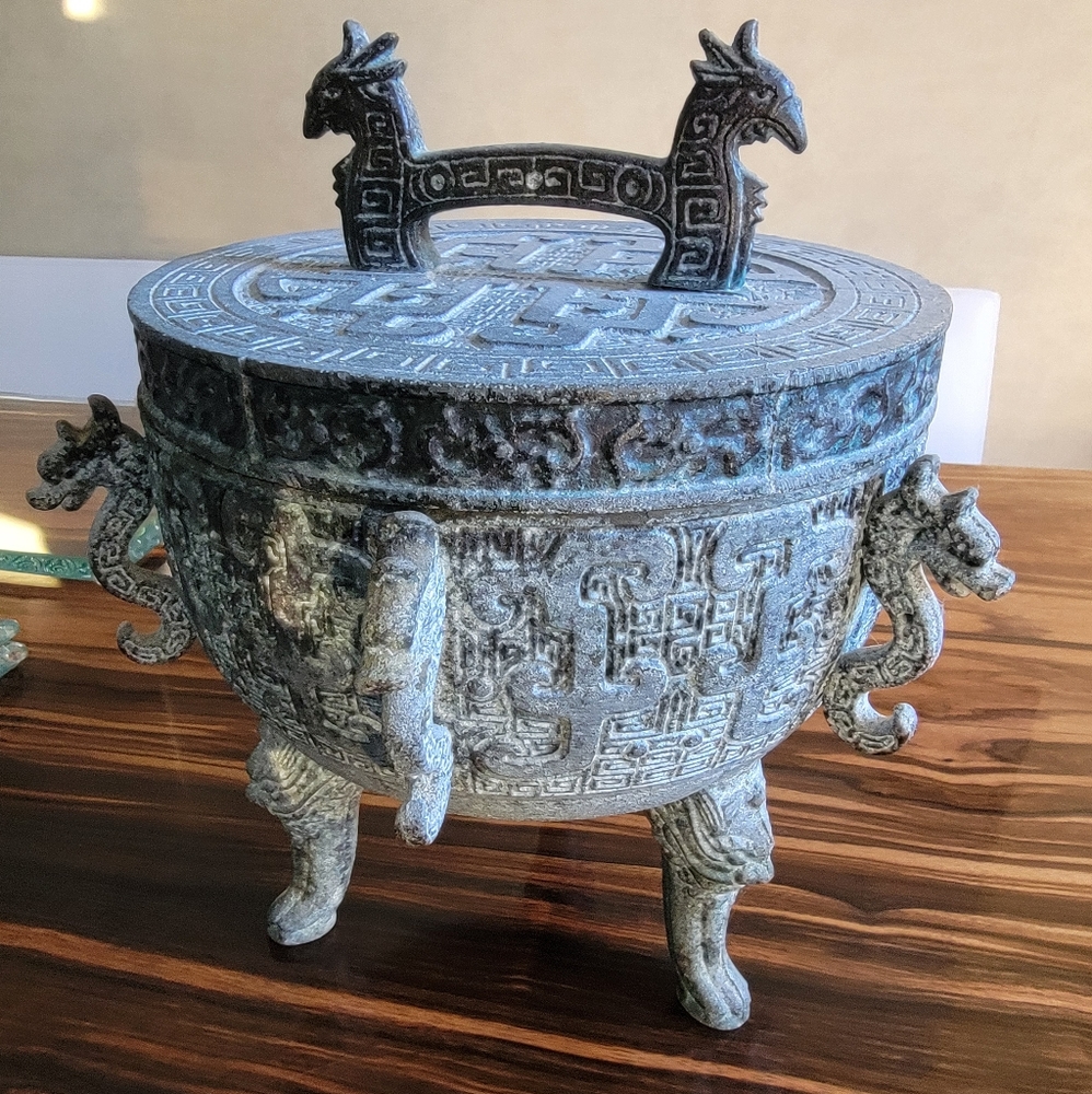 Vintage James Mont Style MCM Asian Influence Ice Bucket